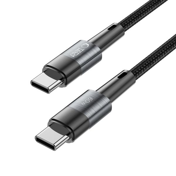 TECH-PROTECT ULTRABOOST TYPE-C CABLE PD60W/3A 25CM GREY zdjęcie 2