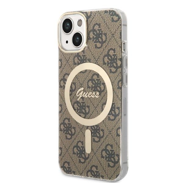 Etui Guess do iPhone 15 Plus, iPhone 14 Plus, Brązowy, MagSafe zdjęcie 2