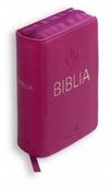 Biblia Tabor flex z zamkiem - malinowa