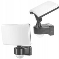 Adviti Naświetlacz Ogrodowy TOS LED 30W Lampa z czujnikiem PIR 2200lm Szary