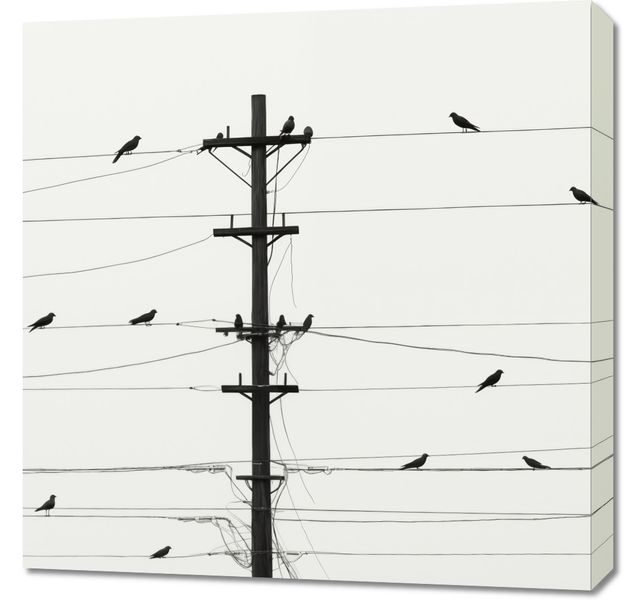 Obraz 70x70cm Symfonia na Drutach zdjęcie 1