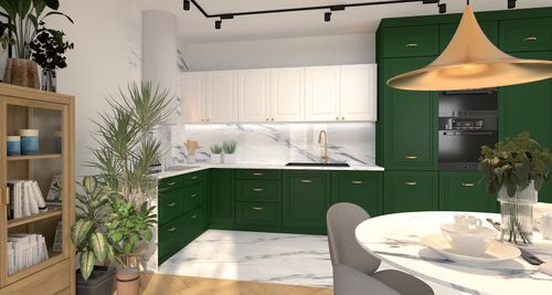 KUCHNIA KLASYCZNA KU-N50 Szafka 50 cm górna nadstawka fronty MDF frezowane na Arena.pl