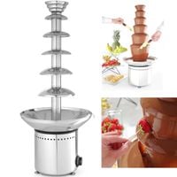 fontanna do czekolady fondue 6 poziomów stalowa 300 w - hendi 274163