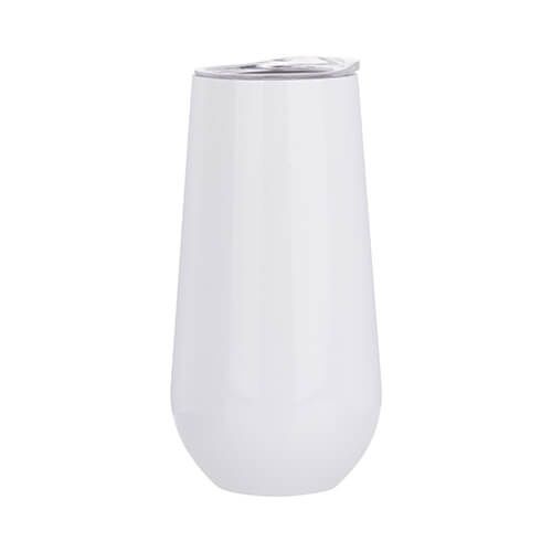 Kubek do szampana do sublimacji - biały zdjęcie 1