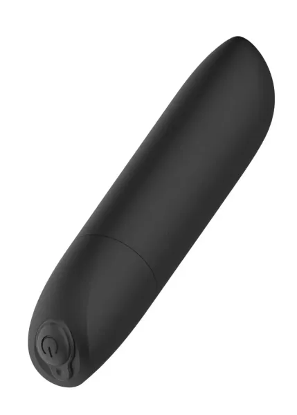 Stymulator-Rechargeable Powerful Bullet Vibrator USB 20 Functions - Matt Black zdjęcie 1