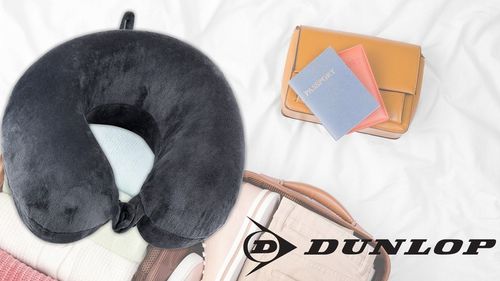 Rogal poduszka podróżna do samolotu samochodu auta z pianki MEMORY DUNLOP na Arena.pl