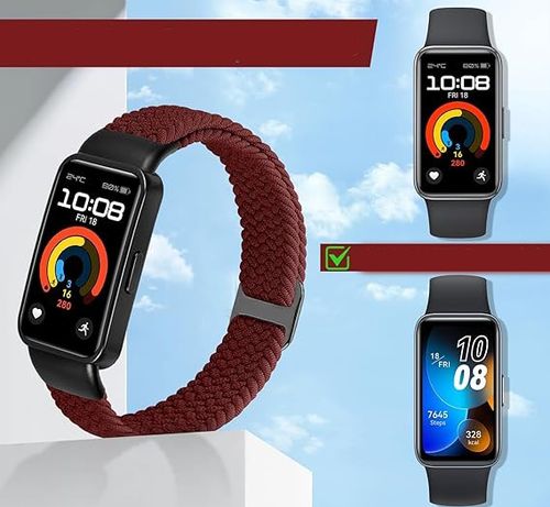 Paski plecione 2szt. do Huawei Band 9/8 Janpso regulowany nylonowy pasek na Arena.pl
