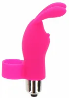 bunny pleaser mini masażer silikonowy na palec, 1 tryb, fioletowy
