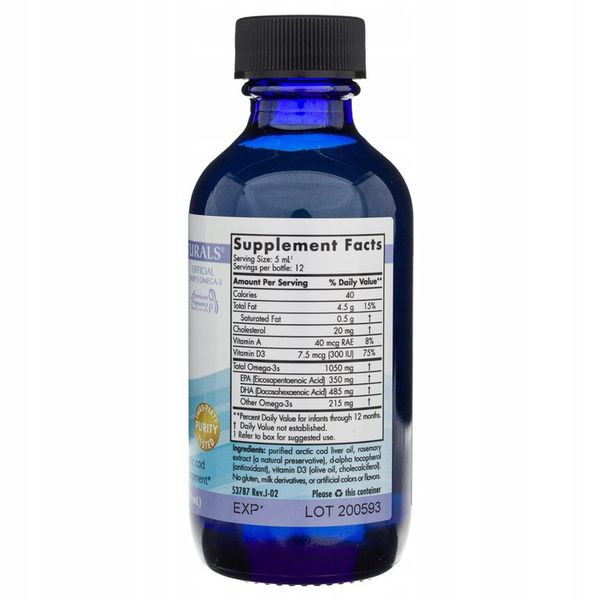 Nordic Naturals Babys DHA Omega 3 Tran Dla Dzieci Wygodny Zakraplacz 60ml zdjęcie 7