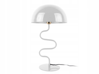 LAMPA STOŁOWA LAMPKA METALOWA BIAŁA GRZYBEK DO SALONU JADALNI wys. 54 cm
