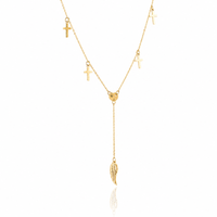 naszyjnik stal chirurgiczna pozłacana 14k gold nst1382