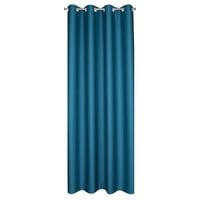 Zasłona gotowa na przelotkach MOROCCO-2 140x250 ciemno niebieska