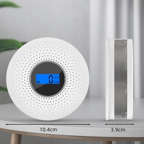 Czujnik czadu i dymu detektor tlenku węgla CO LCD JKD-512COM CE na Arena.pl