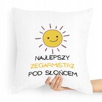 Poduszka Dla Zegarmistrza Najlepszy Pod Słońcem Z Nadrukiem Ze Zdjęciem