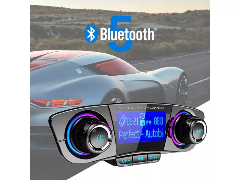 Transmiter fm bluetooth usb 5.0 wielofunkcyjny 8w1 zdjęcie 13