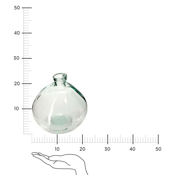 Wazon szklany Recyc transparentny zdjęcie 3