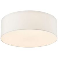 LAMPA sufitowa SPACE S 30651301 Kaspa abażurowa OPRAWA plafon okrągły biały