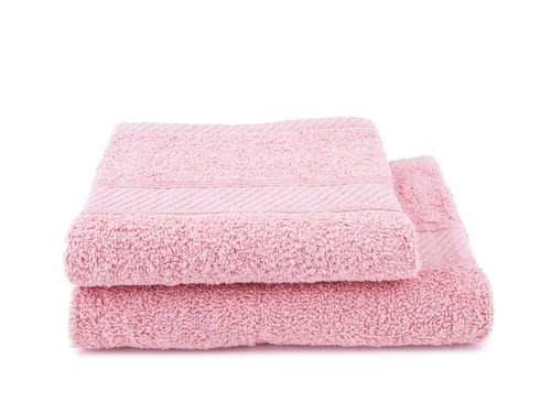Zestaw dwa ręczniki  bawełniane frotte w 10 kolorach różowy na Arena.pl