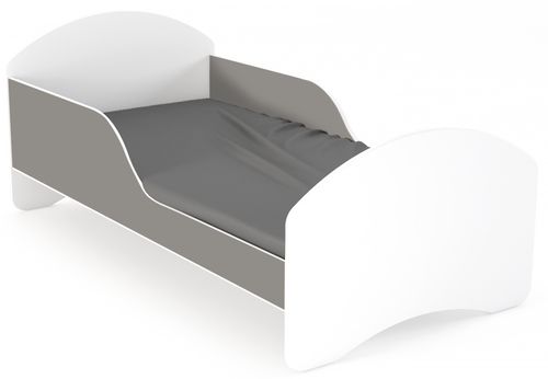 Łóżko dziecięce LEO2 160x80 biało-szare na Arena.pl