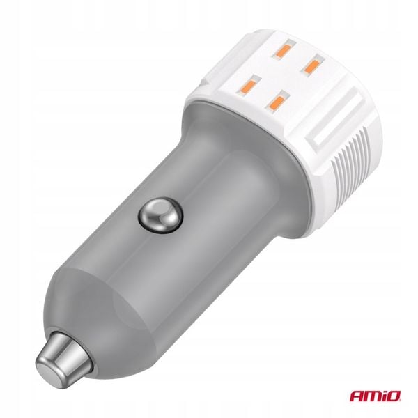 Ładowarka samochodowa USB-A+ USB-C 38W AMIO-03883 zdjęcie 5