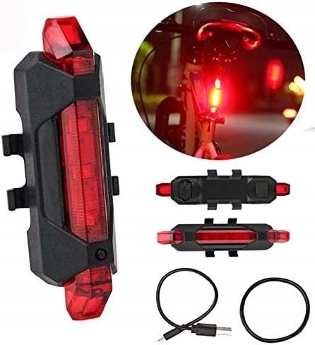 LAMPKA ROWEROWA LAMPKI ROWEROWE USB ZESTAW ZOOM na Arena.pl