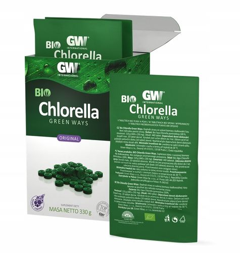 BIO Chlorella Green Ways 330 g 1320 tabletek = 3 saszetki 110g 440 tabletek na Arena.pl