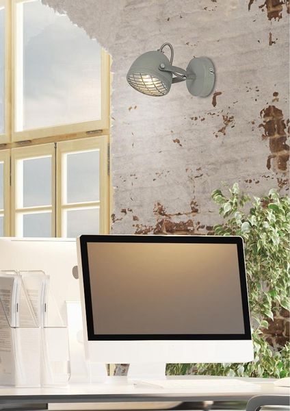 Pent kinkiet 1x50W GU10 betonowy szary zdjęcie 4