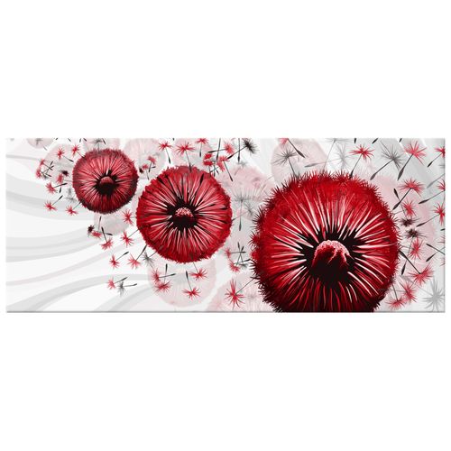 Obraz Na Płótnie 100X40 Czerwony Dmuchawce 4 na Arena.pl