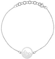 BRANSOLETKA CELEBRYTKA GÓRY 20cm SREBRO 925