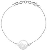 BRANSOLETKA CELEBRYTKA GÓRY 20cm SREBRO 925