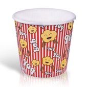 Pojemnik na Popcorn Przekąski Chipsy Pudełko Miska Kubełek Plastikowy 3,4L