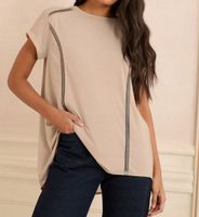 Bluzki Love & Roses z dżersejowym tyłem R48