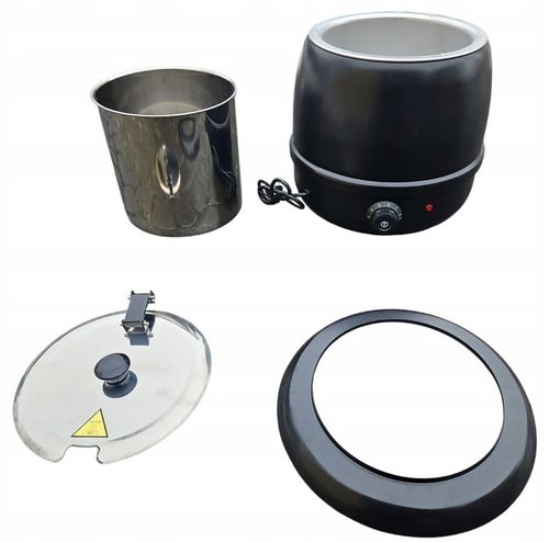 Kociołek podgrzewacz do zup bemar warnik 10l 400W nie przypala 2 ścianki na Arena.pl