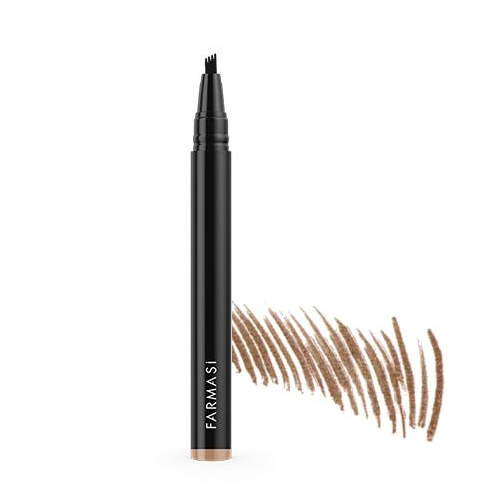 Farmasi Pisak do microbladingu brwi 3 Medium Brown zdjęcie 1