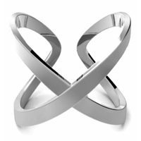 NOWOCZESNY PIERŚCIONEK KONTUR X ZE SREBRA SREBRO PRÓBY 925