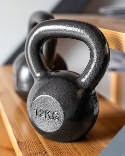 KETTLEBELL ODWAŻNIK DO ĆWICZEŃ KETTLE HANTLA HANTEL ŻELIWNY FITNESS 12KG na Arena.pl