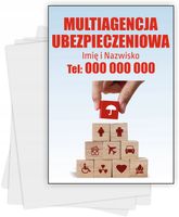 ulotki A6 reklamowe firmowe 1000 szt różne wzory AGENCJA UBEZPIECZENIOWA