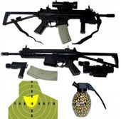 M16 Karabin na kulki 74 cm Pistolet BROŃ + KULKI I TARCZA
