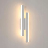 BIAŁY KINKIET ŚCIENNY LED 16W 3000K - NOWOCZESNA LAMPA NA SCHODY, STYL LOFT