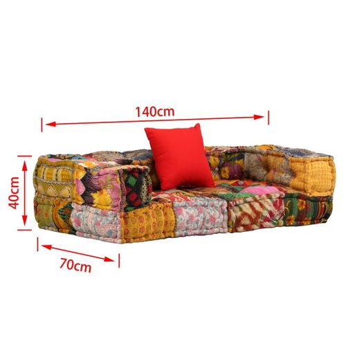 Sofa modułowa podłogowa patchworkowa VidaXL na Arena.pl