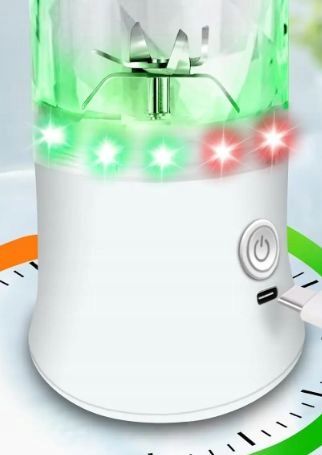 BLENDER SHAKER TURYSTYCZNY DIODY LED USB-C AKUMULATOR 600ML BEZPRZEWODOWY na Arena.pl