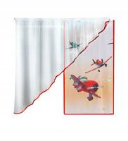 FIRANKA FIRANKI DZIECIĘCA Panel SAMOLOTY czerwony