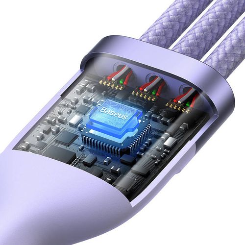 kabel usb 3w1 baseus flash series 2, usb-c + micro usb + lightning na Arena.pl