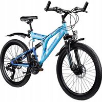 Rower Zundapp Blue 5.0 rama 17 cali, koła 24, niebieski