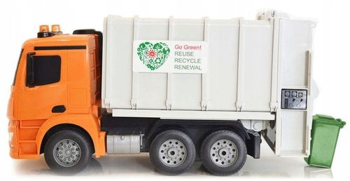 ZDALNIE STEROWANY SAMOCHÓD MERCEDES ŚMIECIARKA AUTO RC PILOT LED POJAZD na Arena.pl