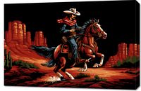 Obraz 90x60cm Galop przez Prerię