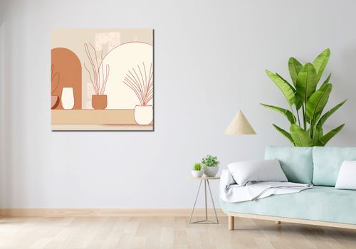 Obraz 90x90cm Widok Roślin na Arena.pl