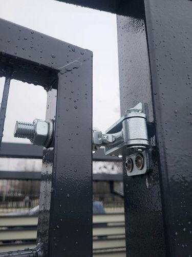 ZAWIAS GIĘTY REGULOWANY 180 STOPNI ZAWIASY DO FURTKI BRAMKI BRAMY M16 na Arena.pl