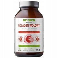 Biowen KOLAGEN WOŁOWY Typu I, II i III w proszku 225g Stawy Kości Skóra