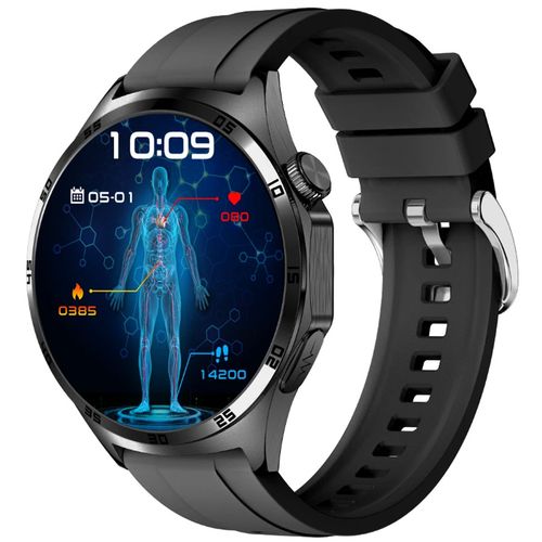 SMARTWATCH męski Rubicon F38 black/black silicon PROF na Arena.pl